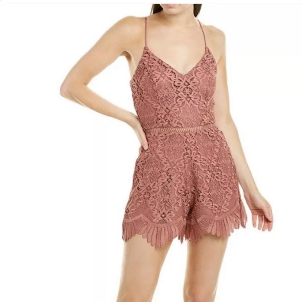 Lovers + Friends Romper Dust Rose